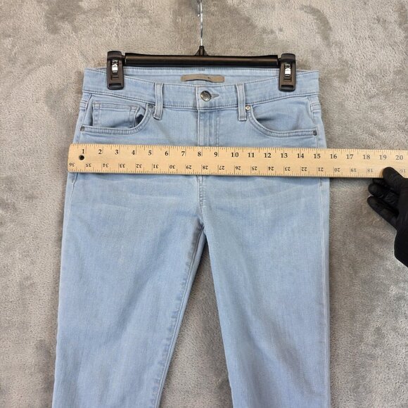 Joe's Jeans Skinny Crop Jeans Womens 28 Light Wash Stretch Denim Cynthia Raw Hem - Picture 5 of 12